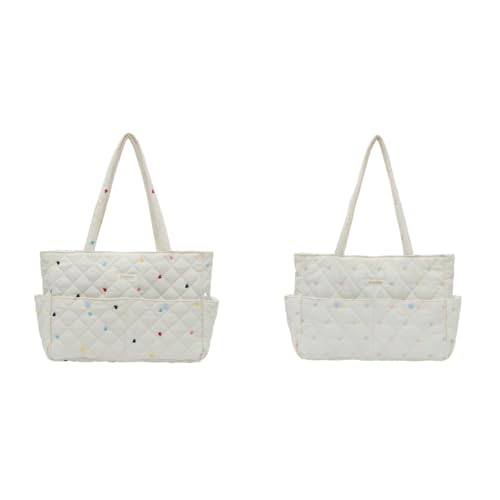 Sac fourre-tout matelassé grande capacité avec structure légère pour femme