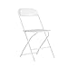 Flash Furniture Hercules Series 800-Pound Premium Plastic Folding Chair, White