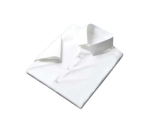 Chemise blanche manches courtes homme 4XL coupe ample décontractée