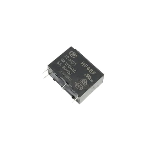 Relais 12V HF46F-012-HS1 de haute précision 5A pour modules électroniques stables