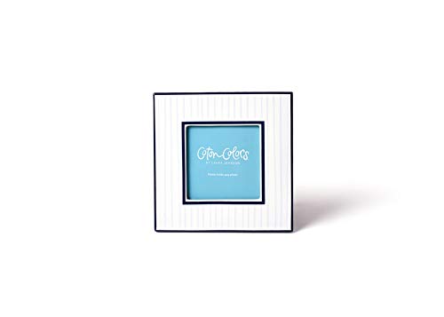 Coton Colors Blue Pinstripe Square Frame