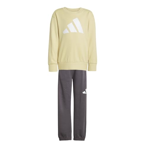 adidas Unisex niños ESSENTIALS JOGGER, powder yellow/white, 5-6 Years