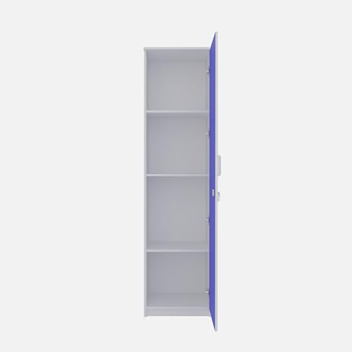 Image of COUCH CULTURE Adona Engineered Wood Wardrobe Almirah for Clothes with 1 Door | Storage Organizer | Storage Cabinet for Kitchen | Multipurpose Almirah for Bedroom, Living Room | 1 Year Warranty - Blue