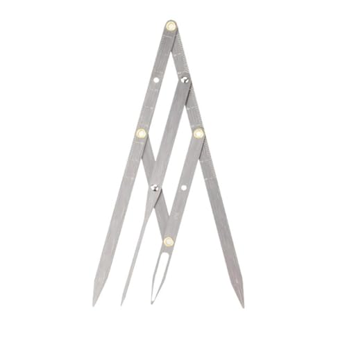 Foldable Stainless Steel Eyebrow Measuring Tool, Convenient Golden Ratio Caliper for Artists and Beginners (Eyebrow Golden Ratio Caliper)