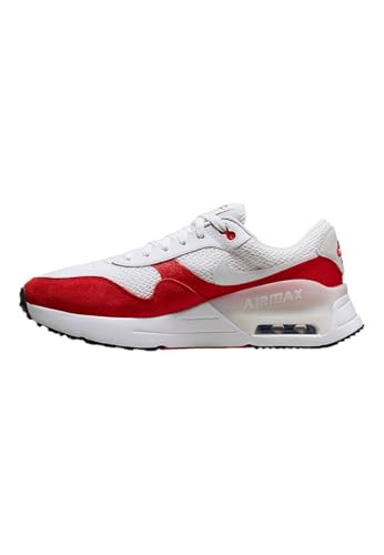 Nike Air Max Systm, Sneaker Uomo, White/White-University Red-Photon Dust, 43