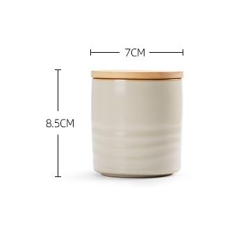 Skrytka słoik pojemnik ceramiczny ru piec herbata słoik domowy czarna herbata Zielona herbata słoik drewniana pokrywka słoik odpowiednio do domu biura kuchennego itp.
