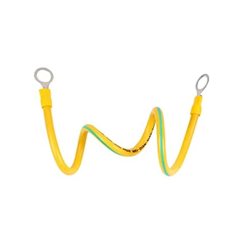 RUIPAI 30-3395B-12 AWG 8-inch Stranded Wire grounding Pigtail with Screw, Yellow Green Dual Color (50 Pack) Cover