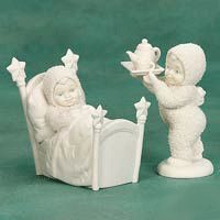 Snowbabies, Breakfast in Bed (set of 2)