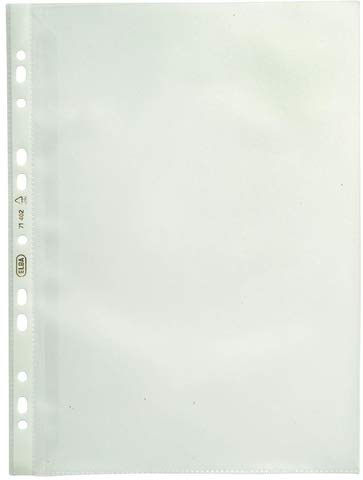 ELBA Lot de 100 pochettes perforées A4 en polypropylène 0,12 mm