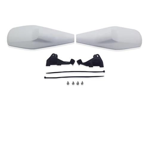 BHYYDS Für HUSQVARNA Brembo J.JUAN Motorrad-Handschützer Motorrad Handschutz(Weiß)