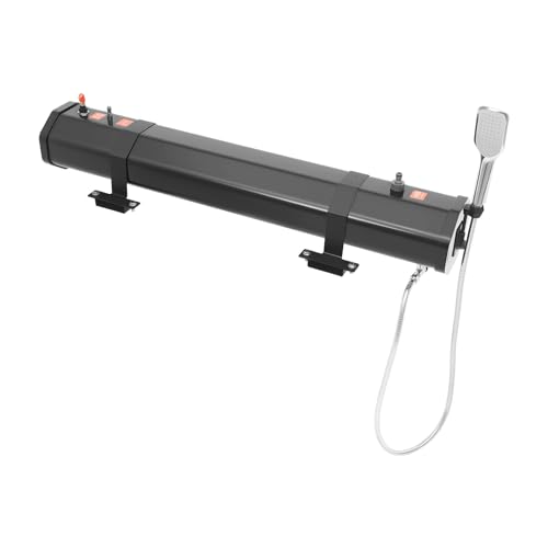Tanque de agua portátil para camping, ducha de agua para rack de techo con bolsa de almacenamiento y manguera de 5.58 pies, suministro de agua para exteriores para SUVs, sedanes, RVs y camiones miniatura 4