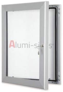 Alumi-signs 45mm Premium Lockable Poster Case (Silver, 20" x 30")