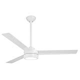 MINKA-AIRE Roto LED 52' Ceiling Fan in Flat White Finish with Remote Control, F535L-WHF