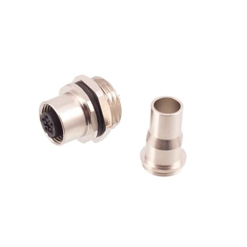 Conector M12 hembra de 5 pines con cable de 2 metros para panel industrial 3