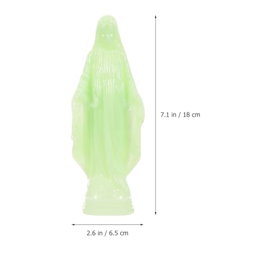 Estatua Virgen Católica 7 Pulgadas con Luz miniatura 2