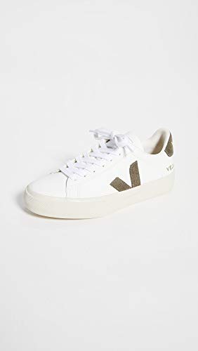 Veja Women's Campo Sneakers, Extra White/Khaki, 4 Medium US2