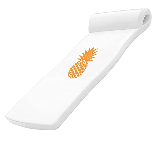 California Sun Vinyl Pool Float with Pillow, White Pineapple