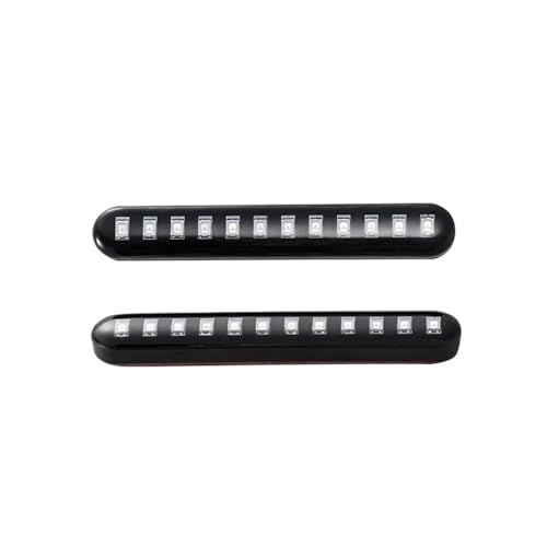 ESyem Motocicleta Intermitentes 2 Uds. 12 Luces LED De Señal De Giro Secuenciales En Miniatura para Motocicletas Y Coches