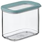 Mepal  Food Storage Container Modula Rectangular  Transparent Storage Box with Lid - Kitchen Storage Organizer & Plastic Storage Box - Stackable & Airtight  1500 ml  White