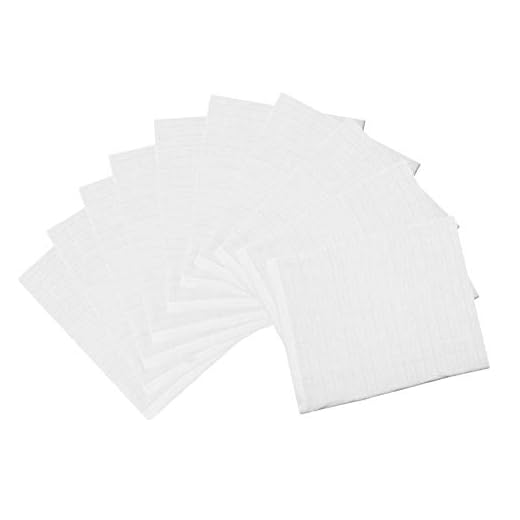ZOLLNER Set de 10 gants de toilette pour bébés, coton, 17x22 cm, blanc