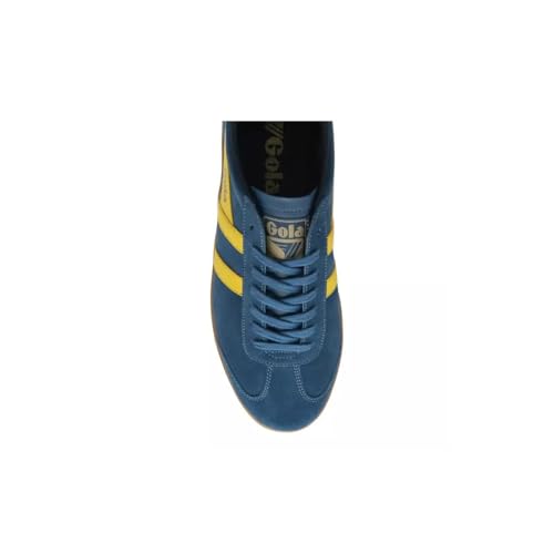 Image of Gola Men's Hurricane Suede Marine Blue /Sun /Navy /Gum 8 Medium