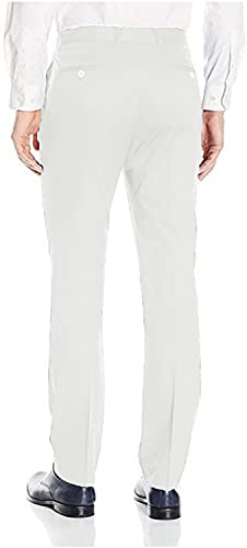 Furuyal Men's Flat Front Dress Pants Formal Suit Separate Pants3