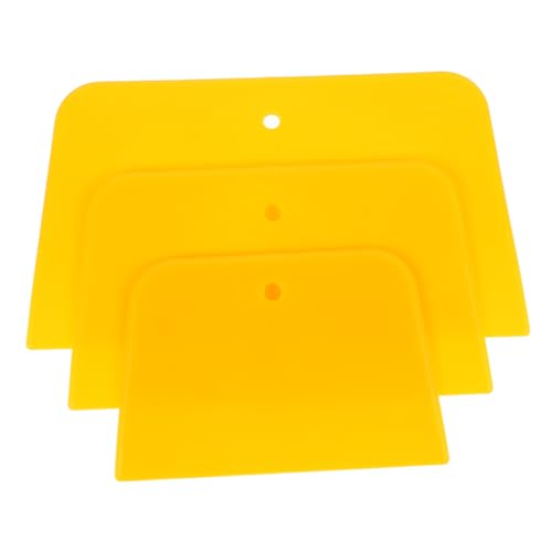MOLUCKFU 3pcs Auto Body Filler Spreaders Scraper for Automotive Body Fillers Car Maintenance Tool Scratch- Design Versatile Set for Car