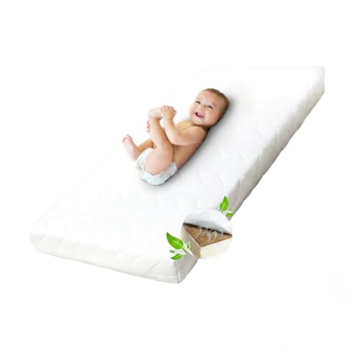 Ehrenkind® Babymatratze Kokos | Babymatratze 60x120cm Standard 100 by Oeko-TEX | Matratze 120x60 mit hochwertigem Schaum, Kokosplatte und Hygienebezug