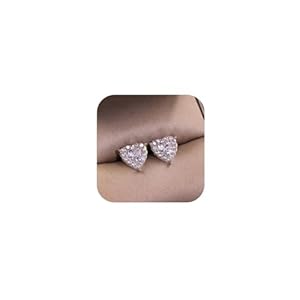 925 Sterling Silver Earrings for Womens Trendy Classic Design Hypoallergenic Exquisite Sparkly Diamond Jewelry
