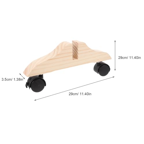 Support stable écran de confidentialité Ciieeo socle bois massif mobile 2pcs - 3