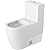 Duravit, 2173010001, ME by Starck 0.92/1.32 GPF Dual Flush One Piece Elongated Chair Height Toilet with Top Flush Button - Less Seat, White