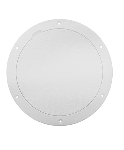 Beckson Dp85-W Pry-Out Deck Plate, 1 Pack, 8'' #TOP3