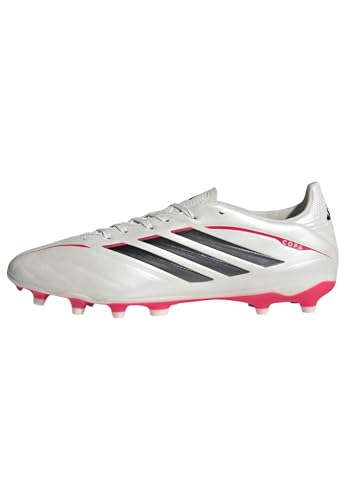 adidas Unisex-Adult Copa Pure Iv League Firm Ground/Multi Ground Footb, Zero Metallic/Black/Lucid Red, 7