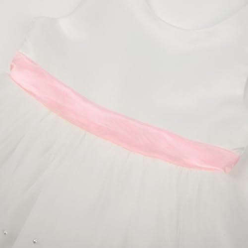 Image of JerrisApparel Flower Girls Dress Wedding Satin Dresses Princess Birthday Party Prom Ball Gown