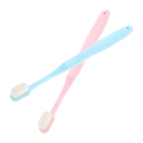Veemoon 2Piezas Cepillo de Dientes Suave de Cerdas para Adultos para Dientes Sensibles y Cuidado Oral Mango Ergonómico y Limpieza Profunda