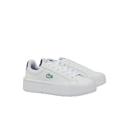Lacoste Womens Carnaby Platform Sneaker, WHT/WHT, 5.5