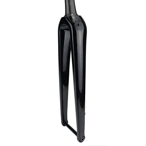Fourche 700c carbone rigide conique avec axe traversant 12x100mm pour vélo de route frein à disque