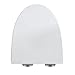 WinZo UF002 Slow Close Elongated Toilet Seat with Non-slip Seat Bumpers,Top Mounting Quick Release Easy Remove Durable Hinges White