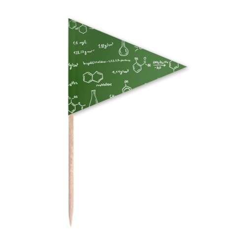 Organic Chestry Molecular Atoc Structure Toothpick Triangle Cupcake Toppers Flag
