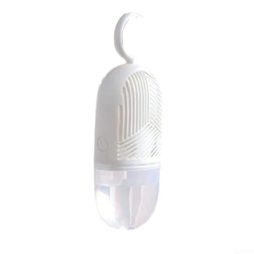 Caja de deshumidificación de ropa con gancho para colgar y almacenamiento de agua transparente para prevenir, humedad y olores desagradables en espacios interiores (blanco)