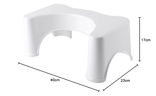 JJA Bathroom Toilet Stool, Foot Step Stool, Footstools, Squat Original for Constipation Piles Relief Foot Stool - Anti-Slip Bathroom Accessories (Light Grey) - Image 7