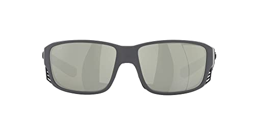 Image of Costa Man Sunglasses Matte Black Frame, Blue Mirror Lenses, 60MM
