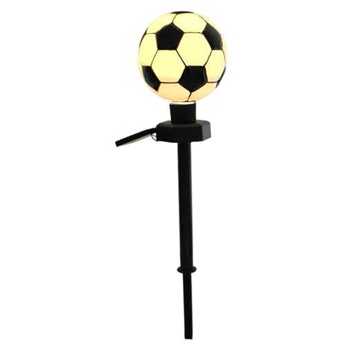 Lampe solaire d'extérieur jardin piquet et veilleuse décorative de cour forme football