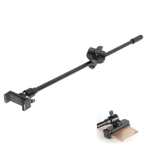 Image of FKU Extention Rod, Adjustable Overhead Cross Arm with Clamp, 360 Rotatable Flexible Metal Stand for Camera, Phone, Microphone & Ring Light (2)