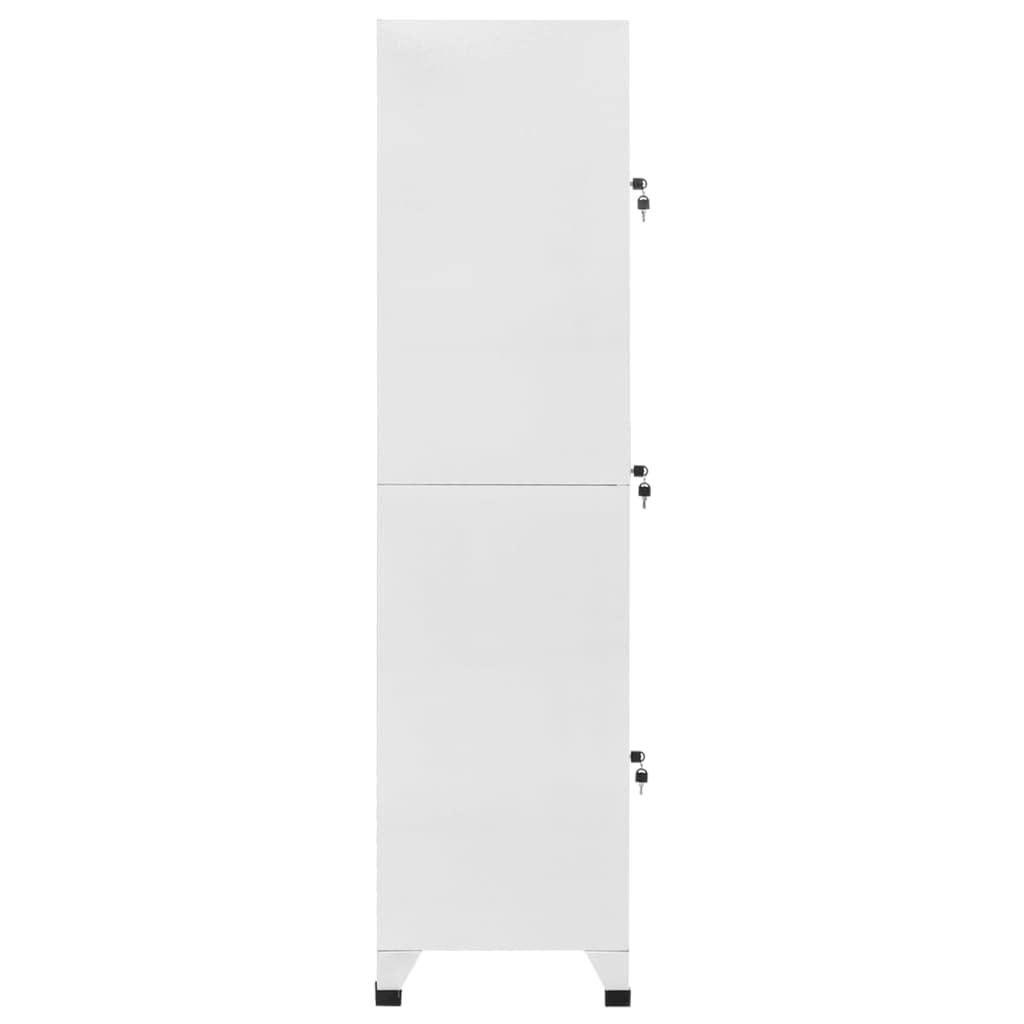 Armadietti e stipi Armadietto Autoportante Mobiletto Multiuso Portaoggetti Armadietto a Chiave a 3 Scomparti 38x45x180 cm per ufficio, armadietti in soggiorno, camera da letto e scuola