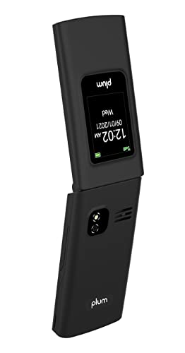 Plum Flipper 4G Volte Unlocked Flip Phone Att Tmobile Speed Talk 2022 Model - Black #TOP2
