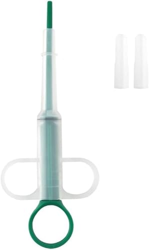 Distributeur de pilules à pointe souple pour chats et chiens – Applicateur de pilules ergonomique avec verrouillage de sécurité, outil d'alimentation de...