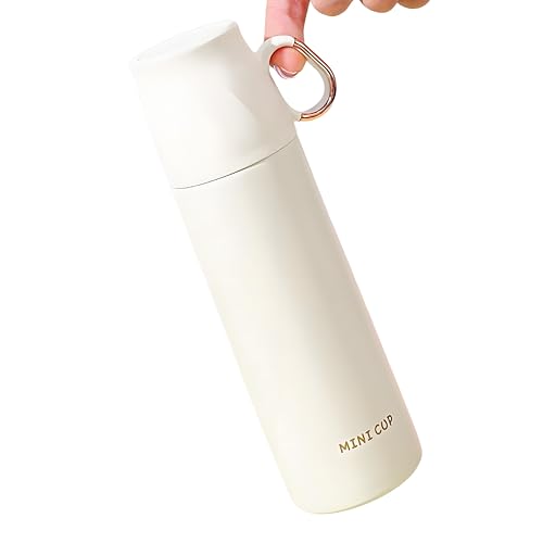 【耐熱性良質ステンレス】IOLOYU 水筒 500ml ステンレスボトル コップ付き水筒 小学生 女の子 男の子 魔法瓶 洗いやすい water bottle 保冷ボトル マグボトル おしゃれ コーヒー 軽量 直飲み オシャレ 保温杯 可愛い 取っ手付き