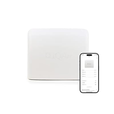 AirVisual Outdoor Outdoor Air Quality Monitor, Detects PM1, PM2.5, PM10, Optional CO2, Temperature, Humidity, Pressure, Modular Sensor Design, Wi-Fi, LAN, German Made