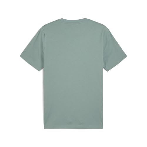 PUMA Mens Essentials Tape Crew Neck Short Sleeve Casual Tops Casual - Green2